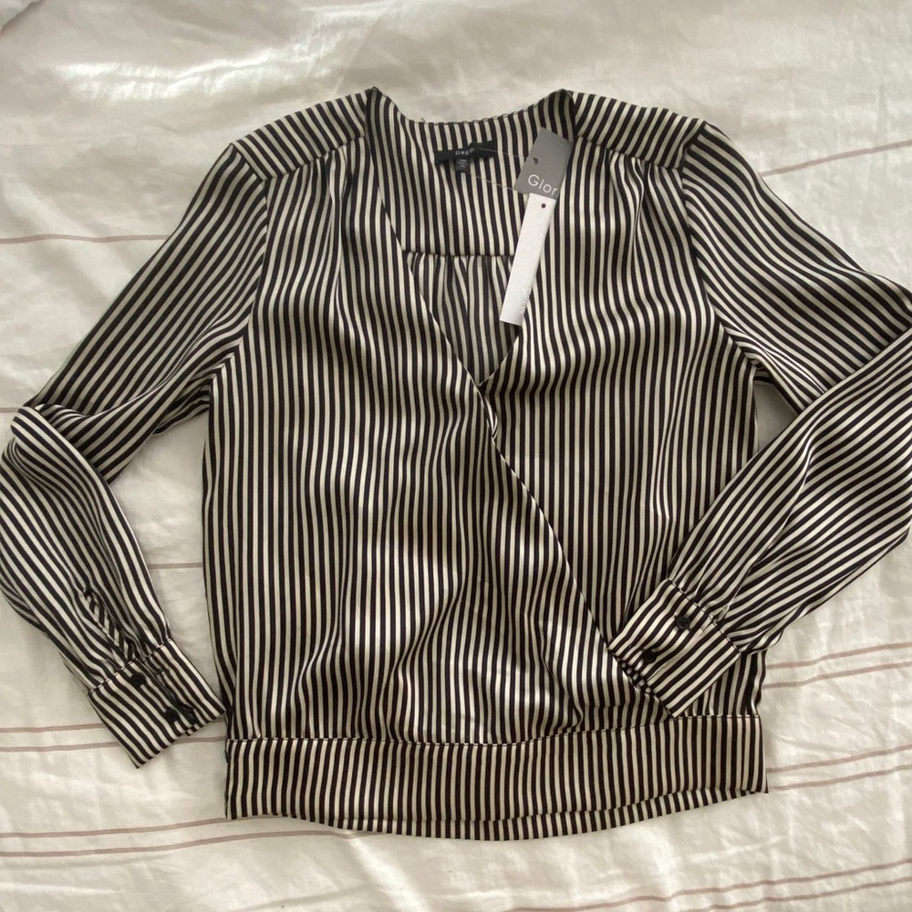 silky stripe top